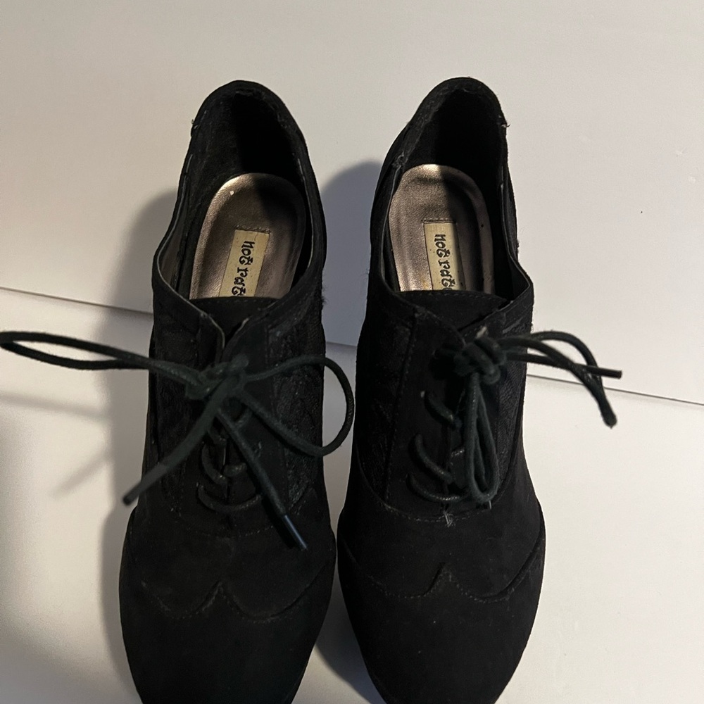 Mossimo Supply Co. Black Lace-Up Boots